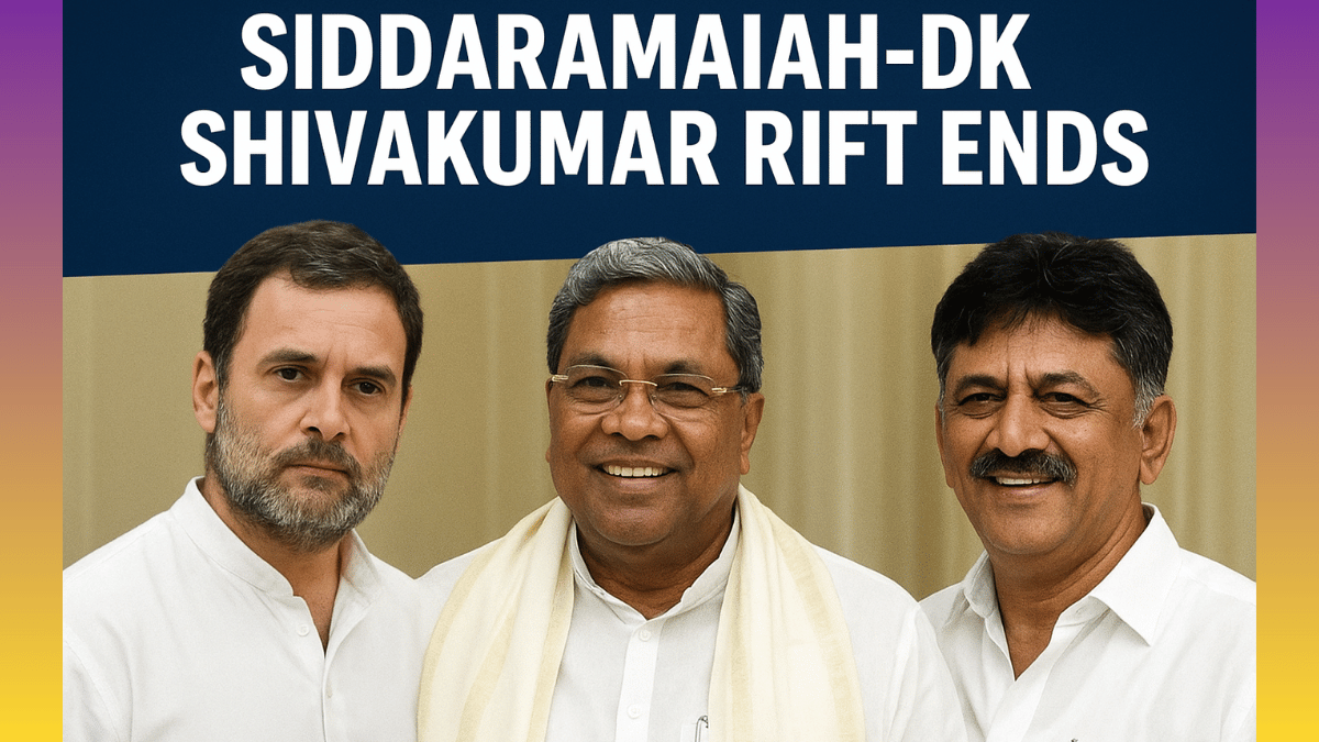 Siddaramaiah–DK Shivakumar Rift Ends